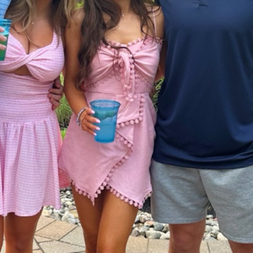 Francesca’s Pink Romper Dress